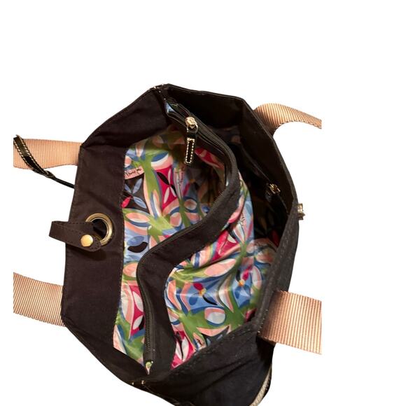 Franco Sarto Dark Brown Mini Tote with Gold accents multiple pockets 16”x11”x4" - Picture 11 of 16